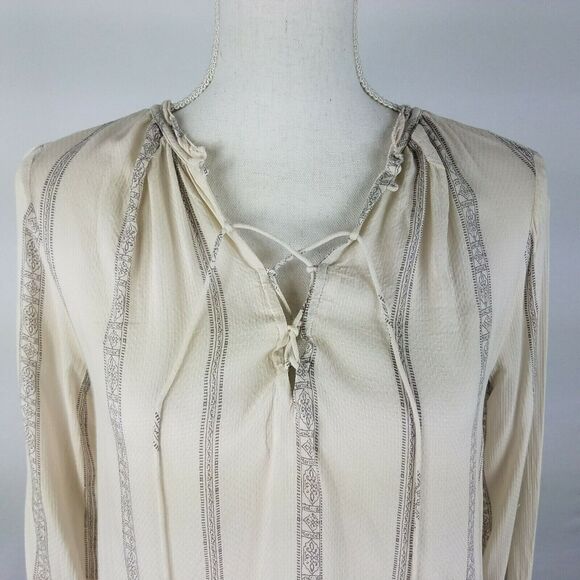 Gentle Fawn Top Peasant Boho Chic Long Sleeve Rayon Bohemian Gauze Size XS - Picture 3 of 9
